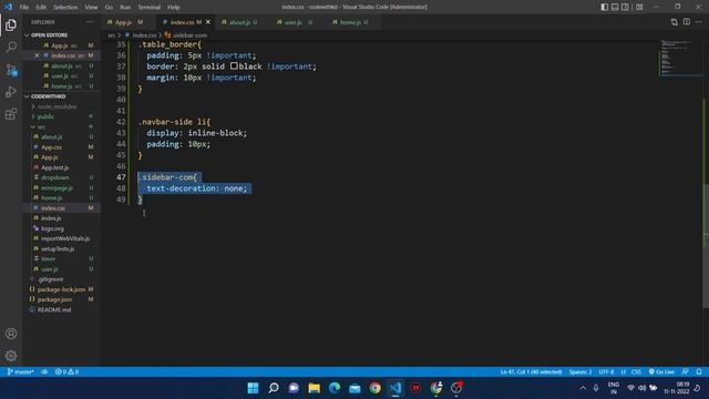 Navbar and Style | Link and NavLink in react js смотреть онлайн