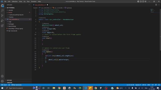 Unity Car controller | Wheel collider physics for Car смотреть онлайн