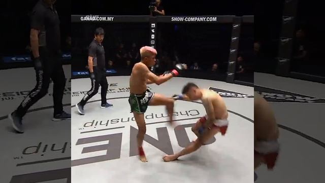 Бил хай-кик, а попал коленом! [НОКАУТ] смотреть онлайн