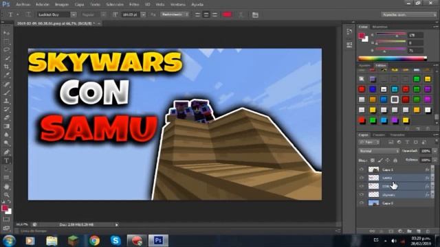Como Hacer Miniaturas de Minecraft En Photoshop смотреть онлайн