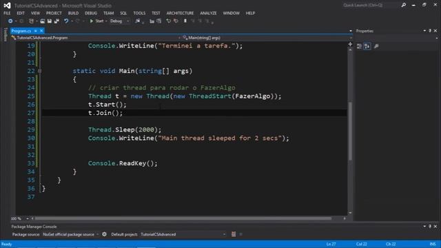 #3 C# Avançado - Threads Método Thread.Join() смотреть онлайн