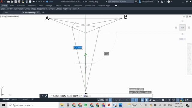 How To: Draw a Simple 3-Point Perspective Drawing #autocad #technicaldrawing смотреть онлайн
