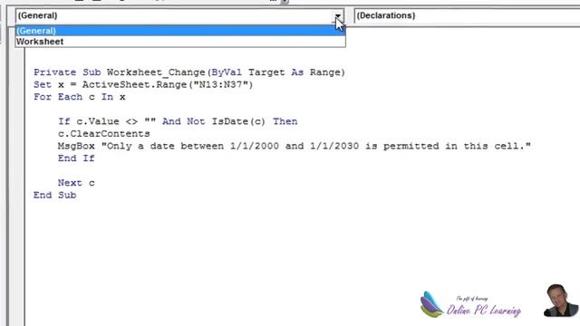 Excel 2013 - Restrict Cell Value or Range to a Date - 3 Easy Methods смотреть онлайн