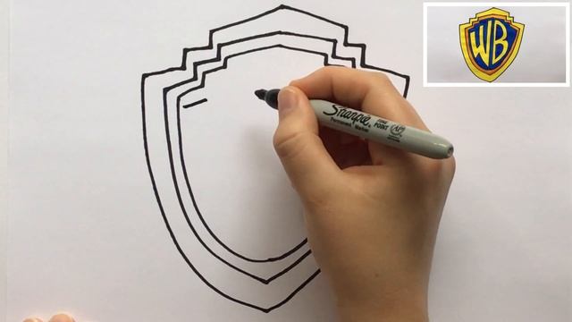 How to draw the Warner Brothers logo ✏️ смотреть онлайн