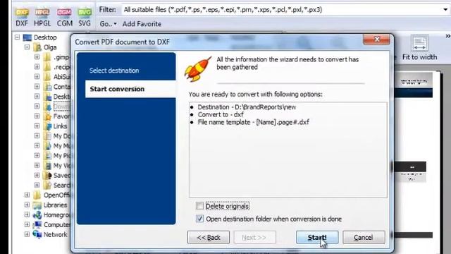 How to convert PDF to DXF смотреть онлайн