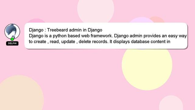 Django : Treebeard admin in Django смотреть онлайн