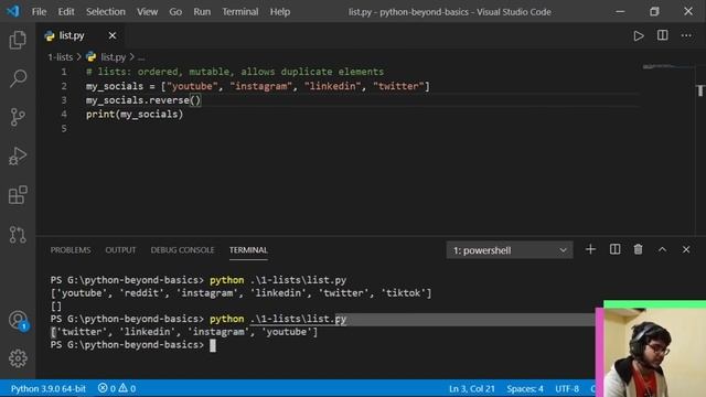 Lists in Python | Python Beyond Basics смотреть онлайн