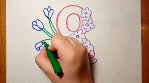 Рисунок к 8 марта. Рисуем 8 марта для детей. На 8 марта рисунок. Как рисовать 8 марта. Рисунок