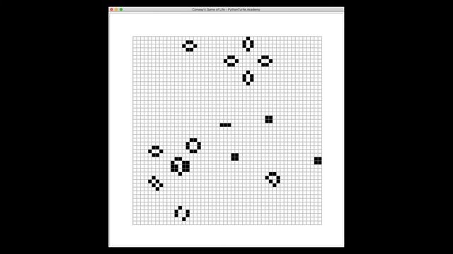 Conway's Game of Life Simulation with Python Turtle (Tutorial Available) смотреть онлайн