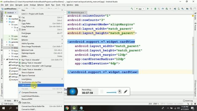 CardView and ScrollView in Android 2019 смотреть онлайн