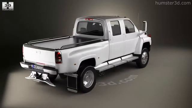 Chevrolet Kodiak C4500 Crew Cab Pickup 2006 3D model by Hum3D.com смотреть онлайн