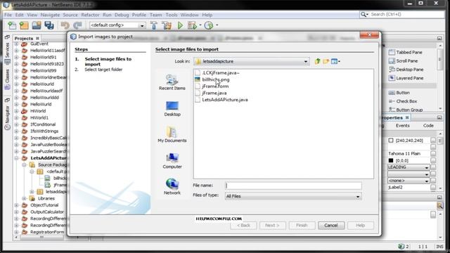 Setting a background image in Java - Using the jFrame in Netbeans смотреть онлайн