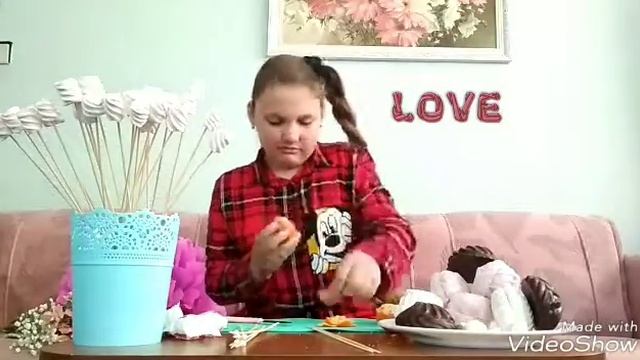 Сладкий букет на день матери