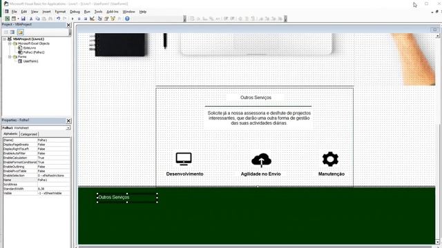 UI UX Excel VBA com cara de Web Site e menu suspenso смотреть онлайн