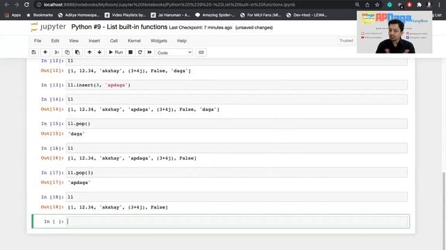Python #9: LIST - built-in functions | #APDaga смотреть онлайн