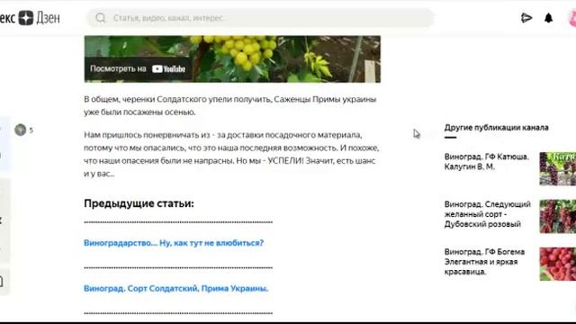 Виноград Солдатский и Прима Украины смотреть онлайн