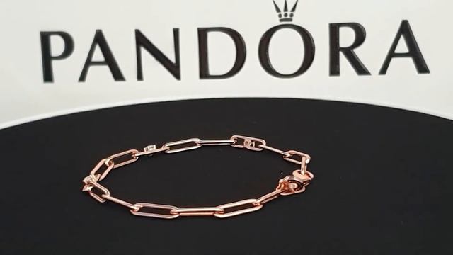 Браслет Pandora Rose из звеньев с камнями (589177C01) смотреть онлайн
