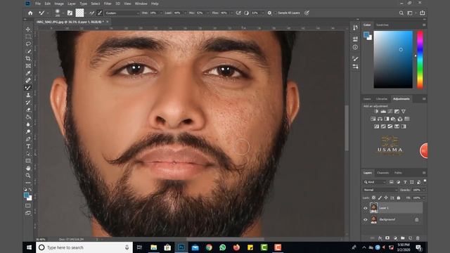 Mixture Brush Tool Setting Explain For High End Skin Retouching In One Click Skin Smooth Formula смотреть онлайн