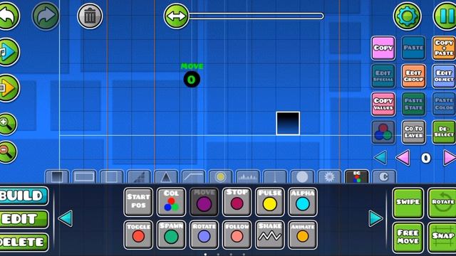 Как сделать движущиеся блоки в Geometry Dash | Туториал | Гайд по гд