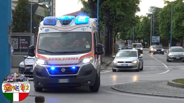 043 - Ambulanza Fiat Ducato x290 Bresciasoccorso in sirena/Italian ambulance responding смотреть онлайн