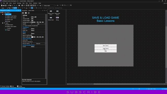Tutorial SAVE & LOAD GAME in Clickteam Fusion 2.5 смотреть онлайн