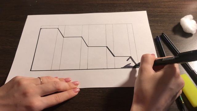 ИЛЛЮЗИЯ 3 Д РИСУНОК СТУПЕНЕК ДЛЯ НАЧИНАЮЩИХ / Очень простой 3D рисунок карандашом на бумаге А4. смотреть онлайн