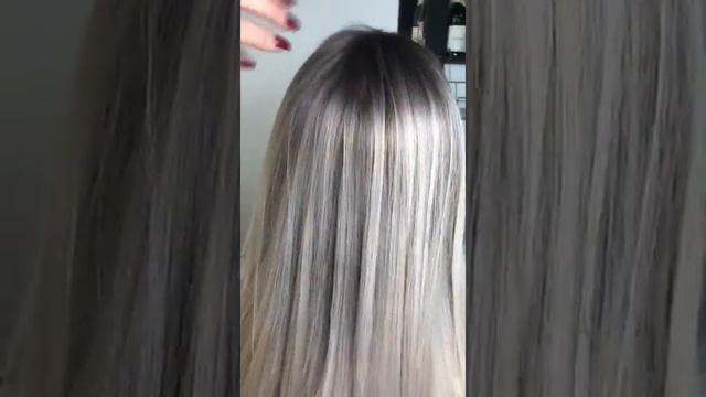 Холодный блонд растяжка - окрашивание волос смотреть онлайн