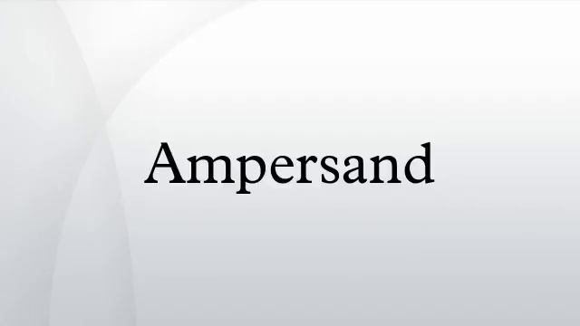 Ampersand