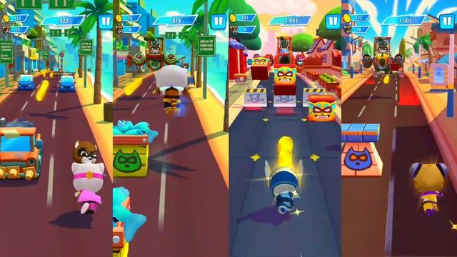 TALKING TOM HERO DASH - ALL HEROES SAVING ALL CHARCTER & NEW SUIT UNLOCK ALL HEROES CLASSIC RUNNING смотреть онлайн