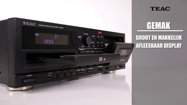 TEACT AD-850 Cassette Deck en CD Speler смотреть онлайн