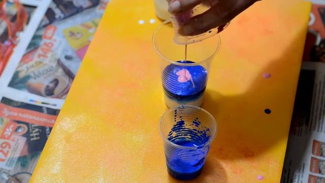 Голубое кружево. Заливка акриловая. Жидкий акрил. Blue lace. Acrylic filling. Liquid acrylic. смотреть онлайн