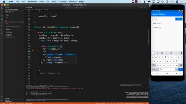 Todo List - Deleting Documents from Firestore Database смотреть онлайн