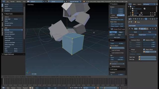 Пустышки и их применение в Blender