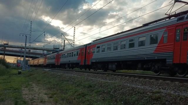 "Встреча Торжков" Электропоезда ЭТ2М-119/141 смотреть онлайн