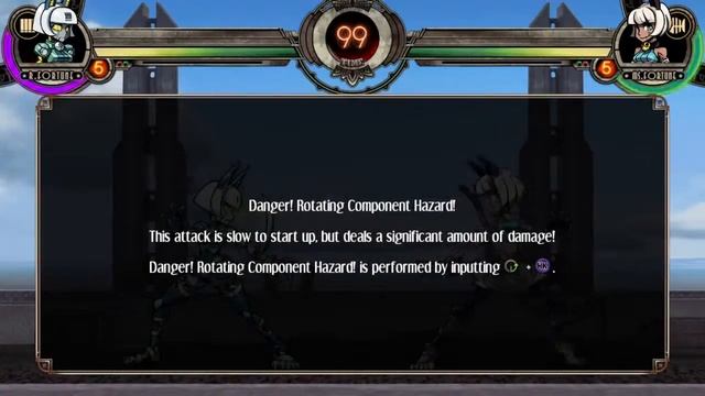 Skullgirls 2nd Encore tutorial mode: ROBO FORTUNE ENGAGE смотреть онлайн