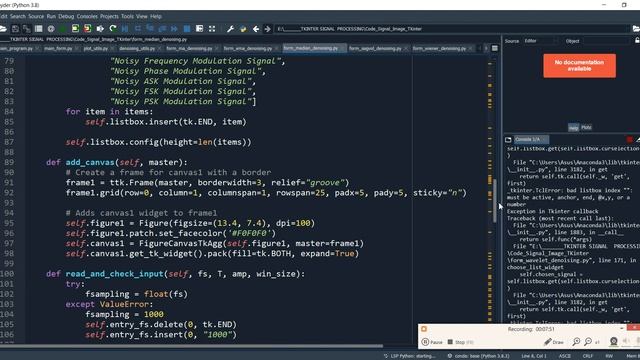 22. TKINTER : SIGNAL DENOISING TECHNIQUES смотреть онлайн