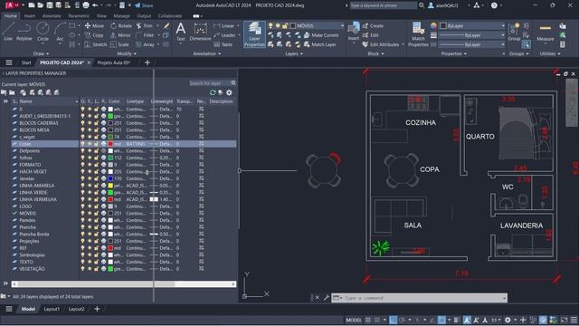 CURSO AutoCAD 2024 - 08/16 - BLOCOS criar editar e trabalhar смотреть онлайн