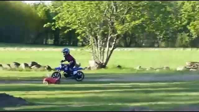 Children On Motorcycles 3, 5, 7 Years.