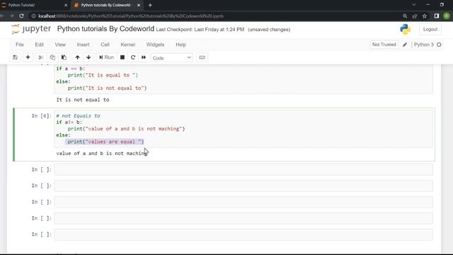 Python Comparison Operators #5 смотреть онлайн