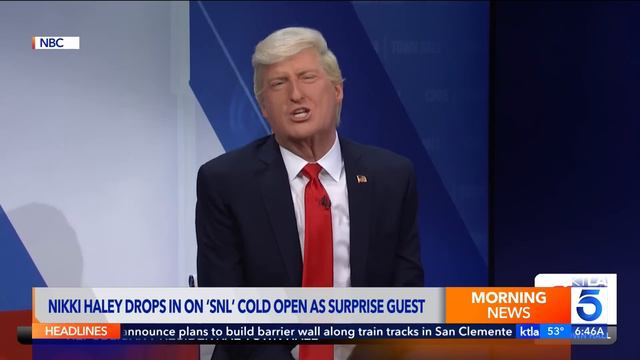 Nikki Haley makes surprise appearance in ‘SNL’ cold open смотреть онлайн