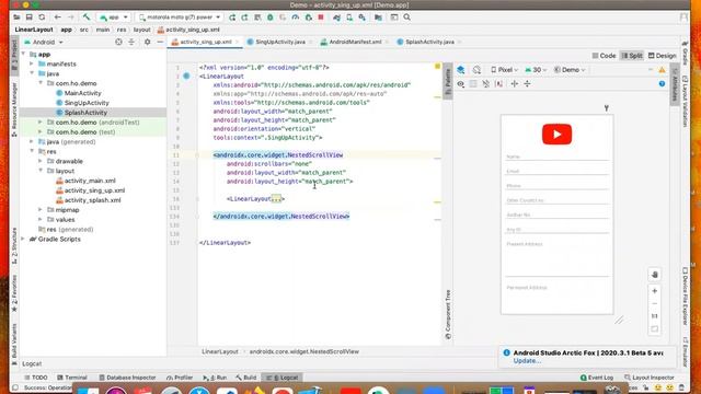 How To Use ScrollView in Android Part 02 | Constraint Layout | Android Studio Tutorial смотреть онлайн