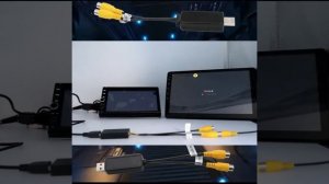 car radio video out adapter USB to cvbs