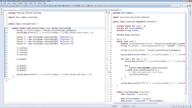 Joining Other Threads Using Normal Threads API: : Efficient Java Multithreading with Executors смотреть онлайн