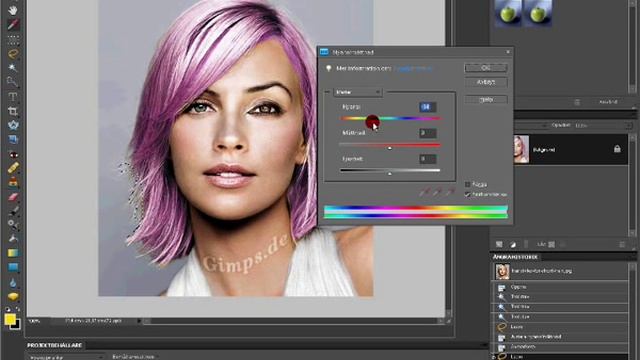 How To Change Hair Colour Using Photoshop Elements 4, 7 Or 8 (Tutorial) смотреть онлайн