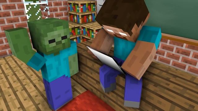 Monster School : EPIC ZOMBIE CHALLENGE - Minecraft Animation смотреть онлайн