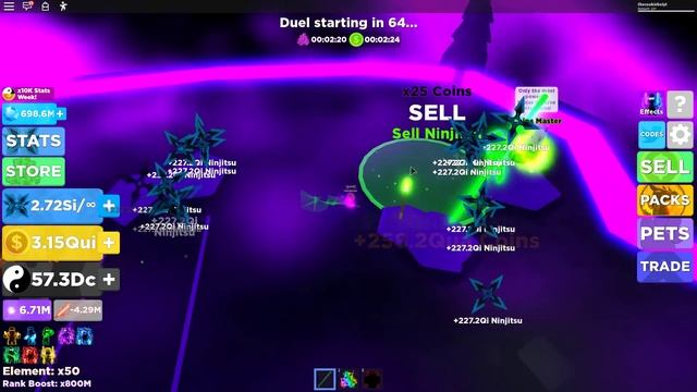 НОВЫЙ ПАК ПИТОМЦЕВ ЗА 2500 РОБАКСОВ СЛОМАЛ СИМУЛЯТОР НИНДЗЯ ЛЕГЕНДЫ ROBLOX NINJA LEGENDS смотреть онлайн