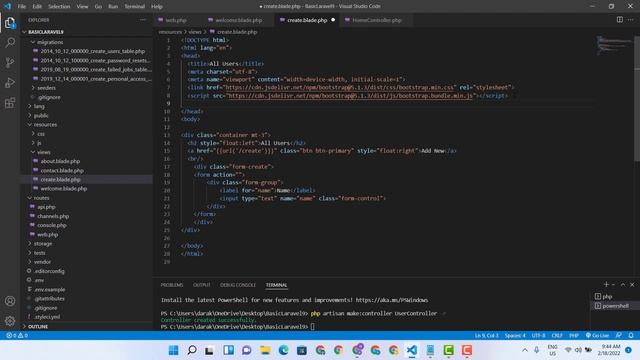 09 Laravel 9 Basic Tutorial (Laravel 9 CRUD) by NINJA WEB смотреть онлайн