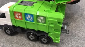 Зелёный мусоровоз игрушка Полесье