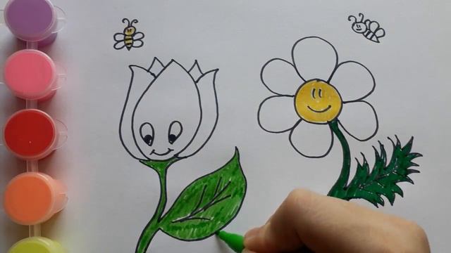 Dibuja Y Colorea Un Flor de Arco Iris - Dibujos Para Niños. Рисуем с Детьми смотреть онлайн