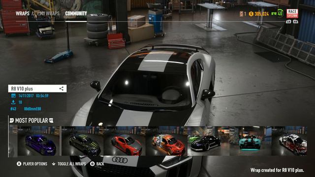 Need For Speed Payback - AUDI R8 V10 CUSTOMIZATION & CAR WRAP *4K* смотреть онлайн